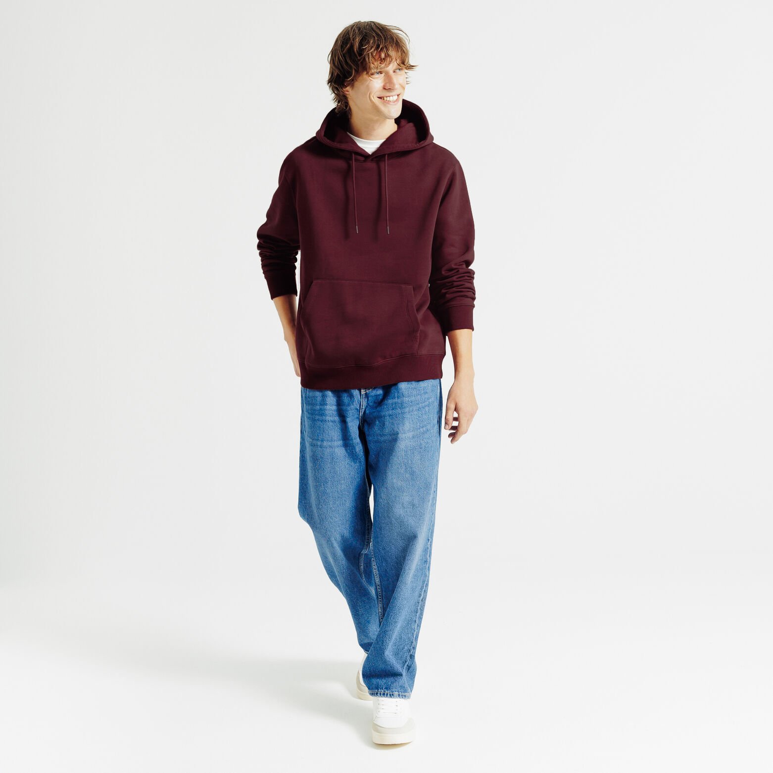 Sweat &agrave; capuche uni