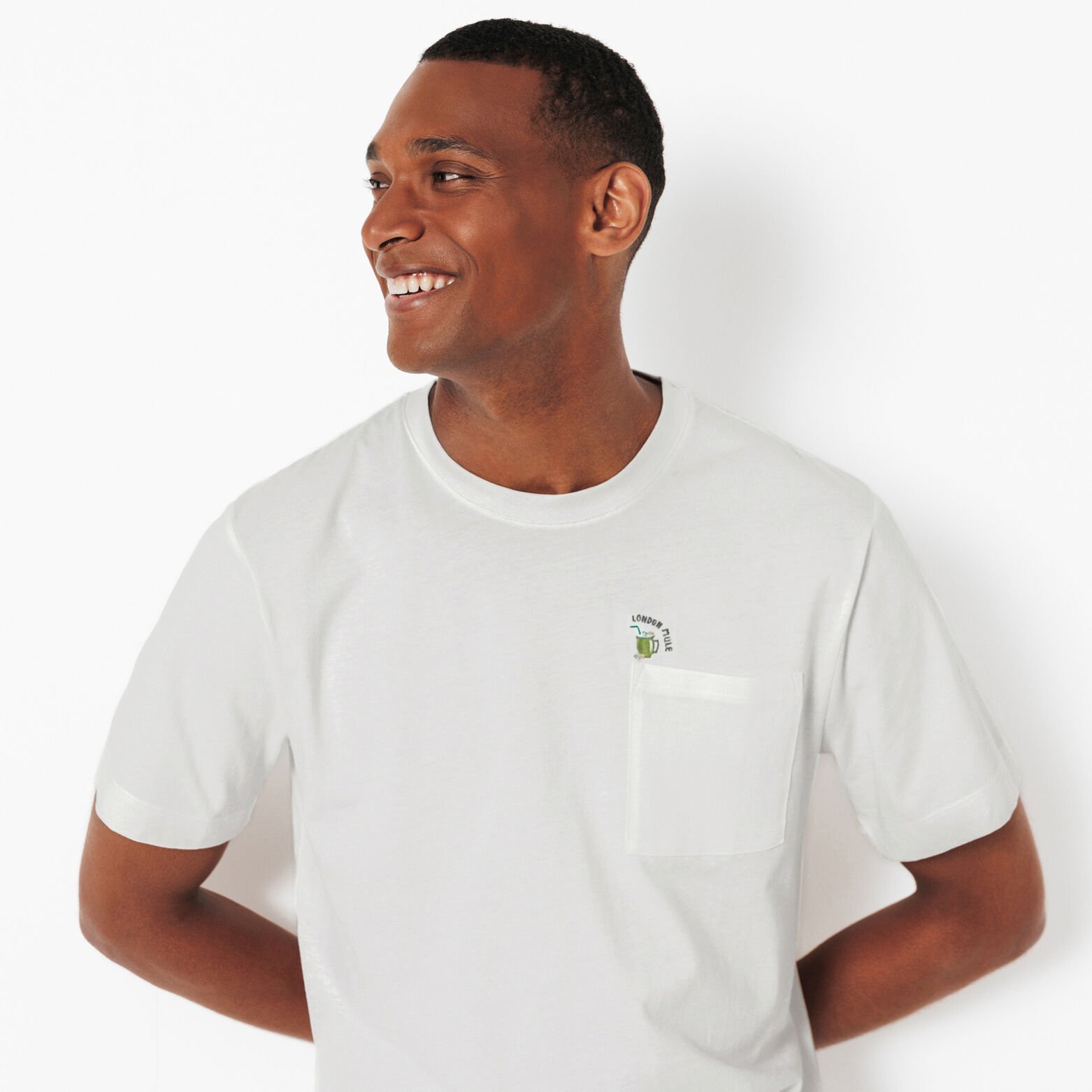 Tee shirt brod&eacute; col rond