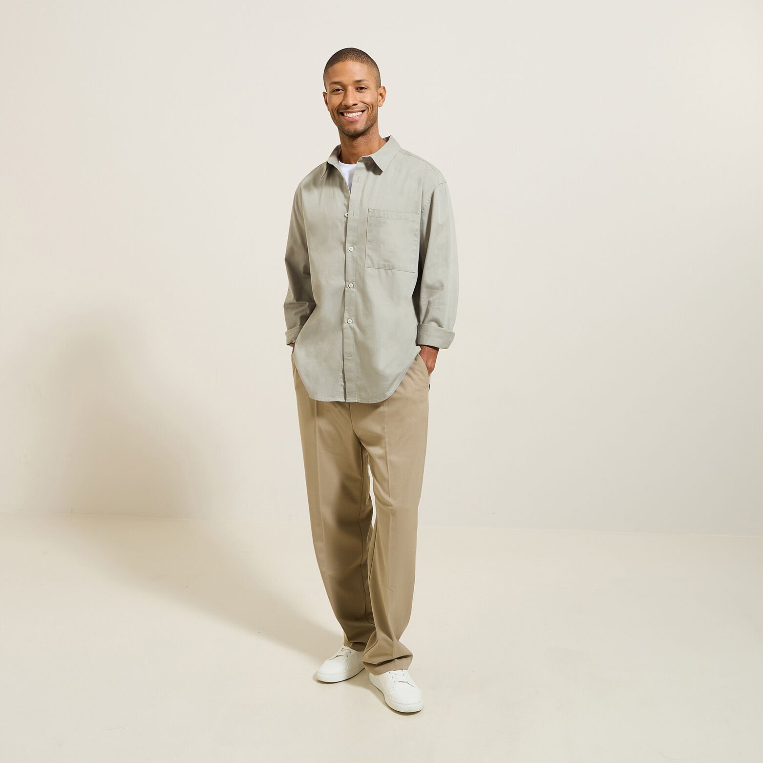 Chemise en coton twill