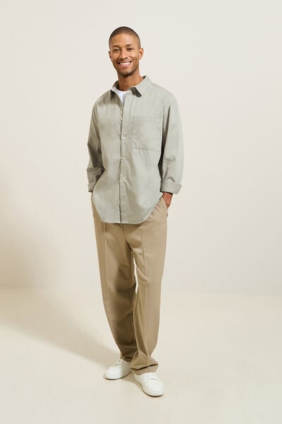 Chemise en coton twill