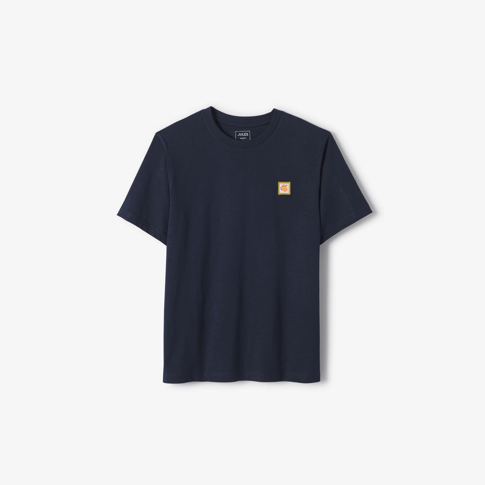 Tee shirt mati&egrave;re flamm&eacute;e broderie poitrine