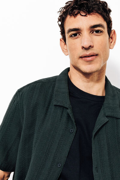 Chemisette en coton jacquard