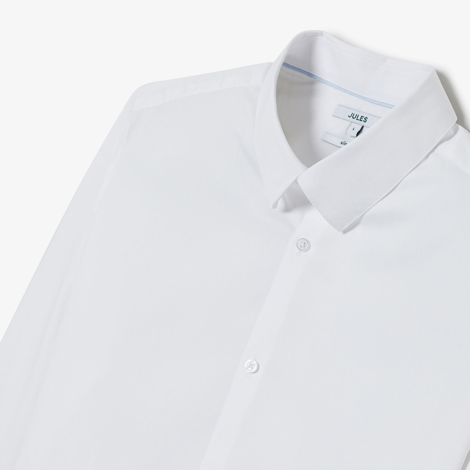 Chemise slim unie coton repassage facile