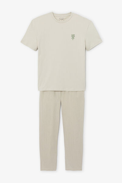 Ensemble pyjama avec broderie