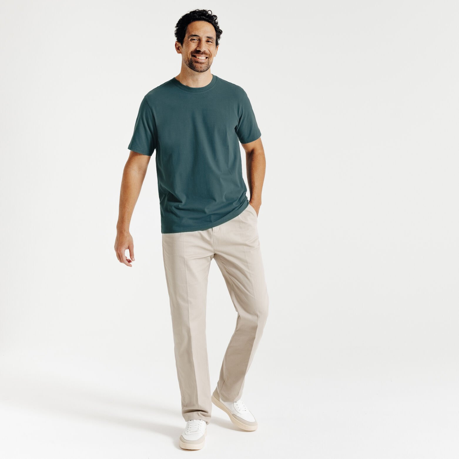 T-shirt ronde hals in zachte stof