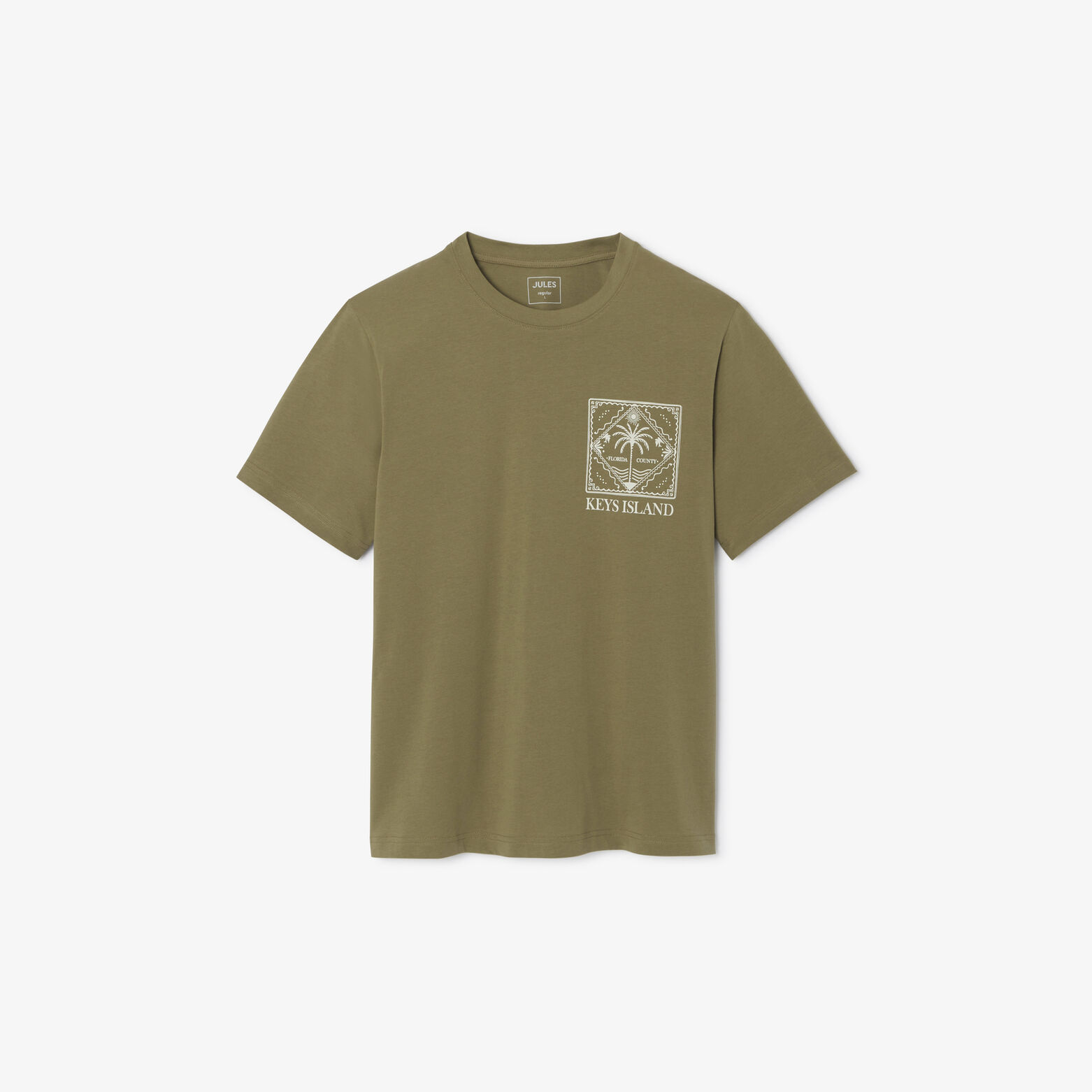 Tee shirt imprim&eacute; col rond