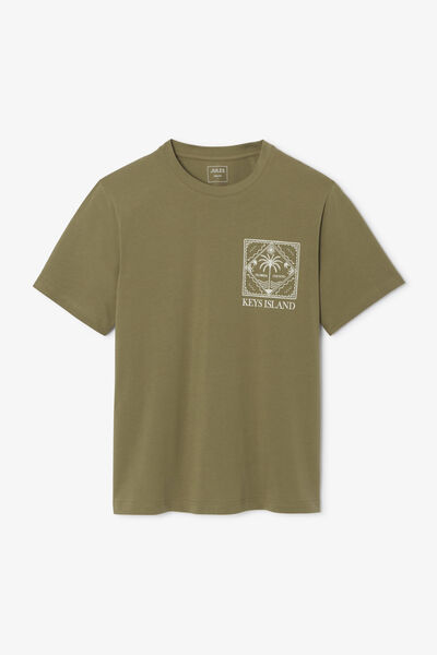 Tee shirt imprim&eacute; col rond