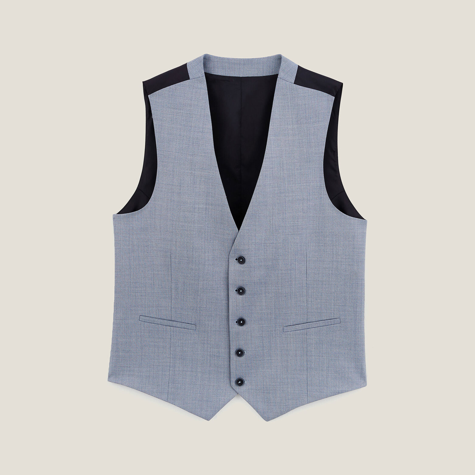 Gilet de costume slim bi-ton