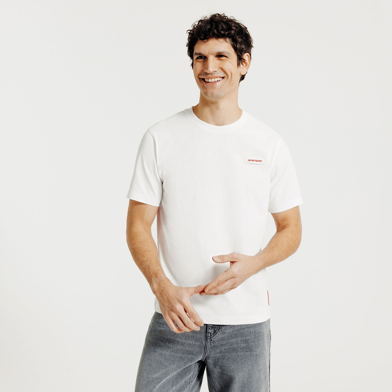 Tee shirt d&eacute;tail poitrine licence L'&Eacute;quipe