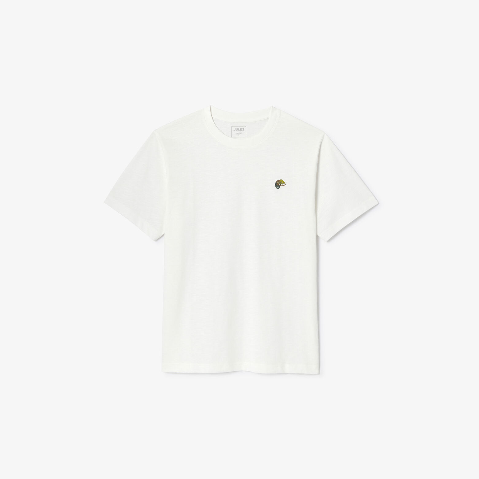 Tee shirt mati&egrave;re flamm&eacute;e broderie poitrine