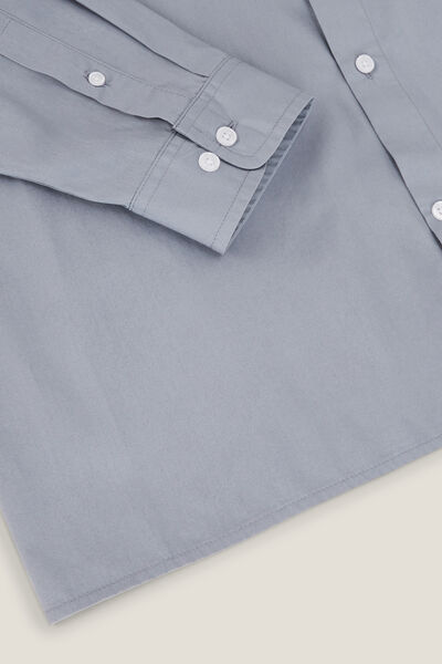 Chemise en coton unie