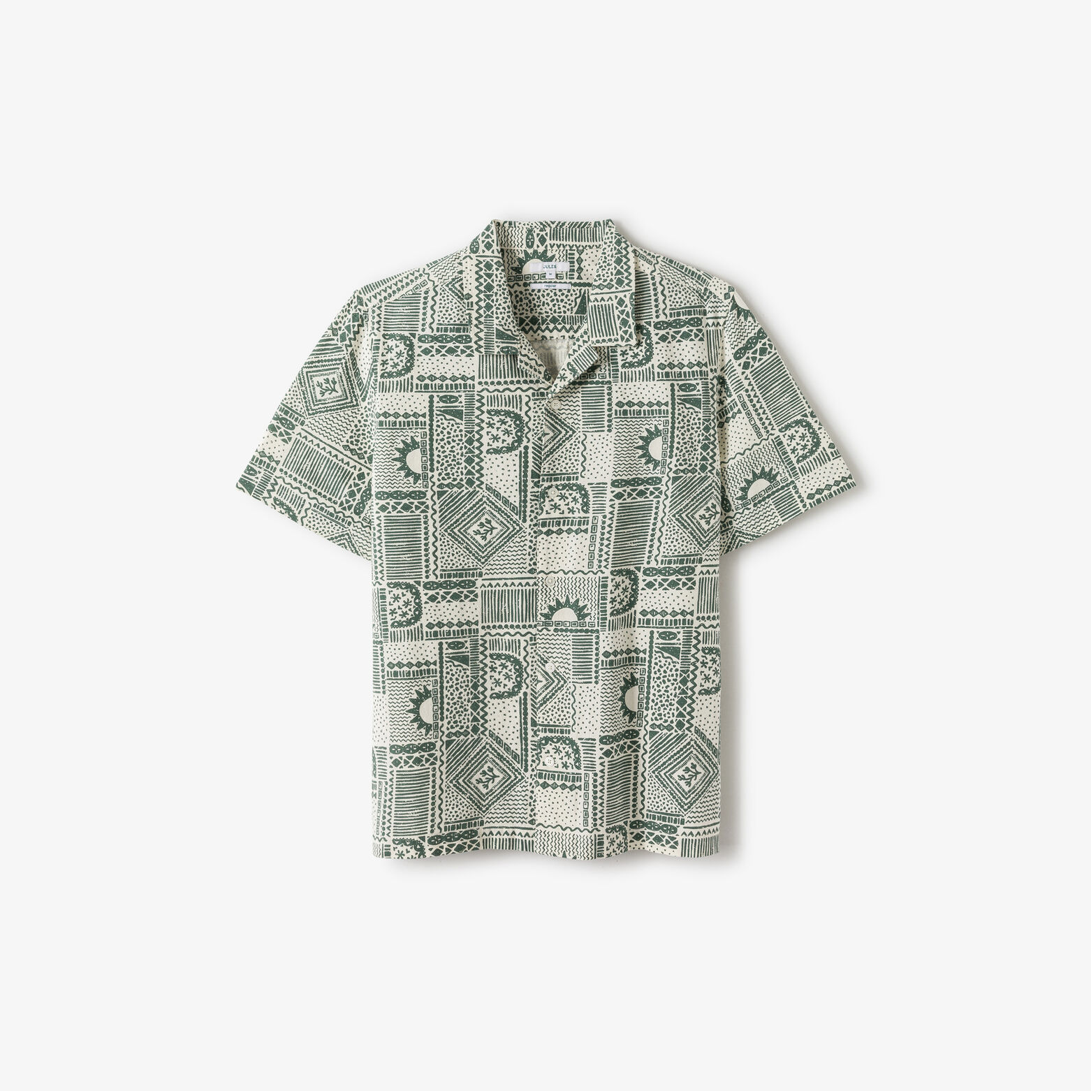 Chemisette en coton imprim&eacute;e