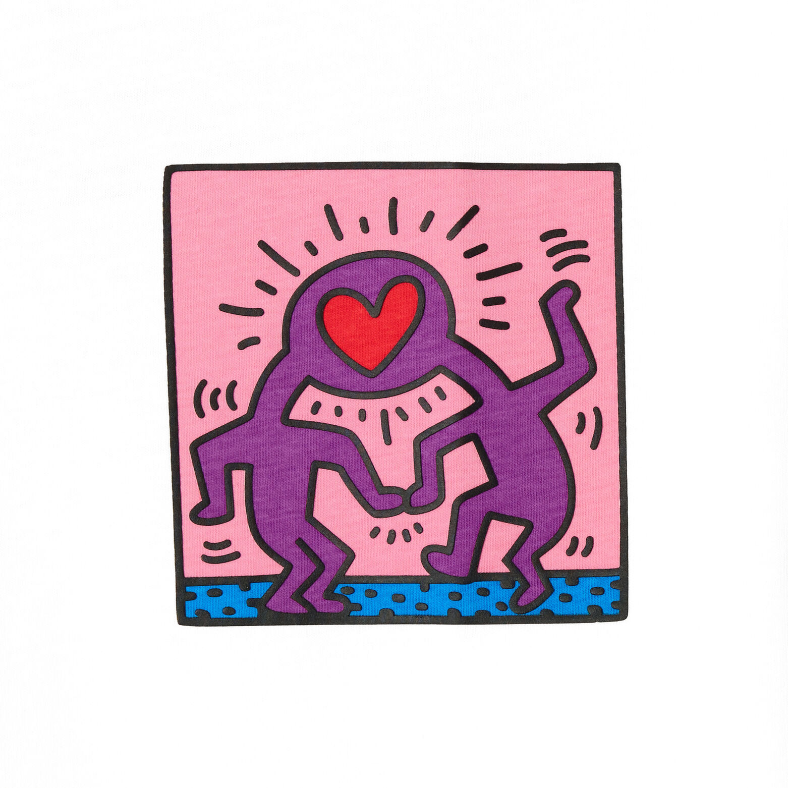 Tee shirt imprim&eacute; licence Keith Haring