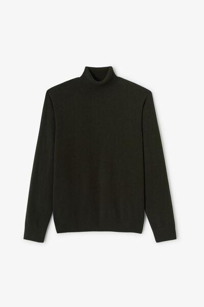 Pull col roul&eacute; m&eacute;rinos cachemire