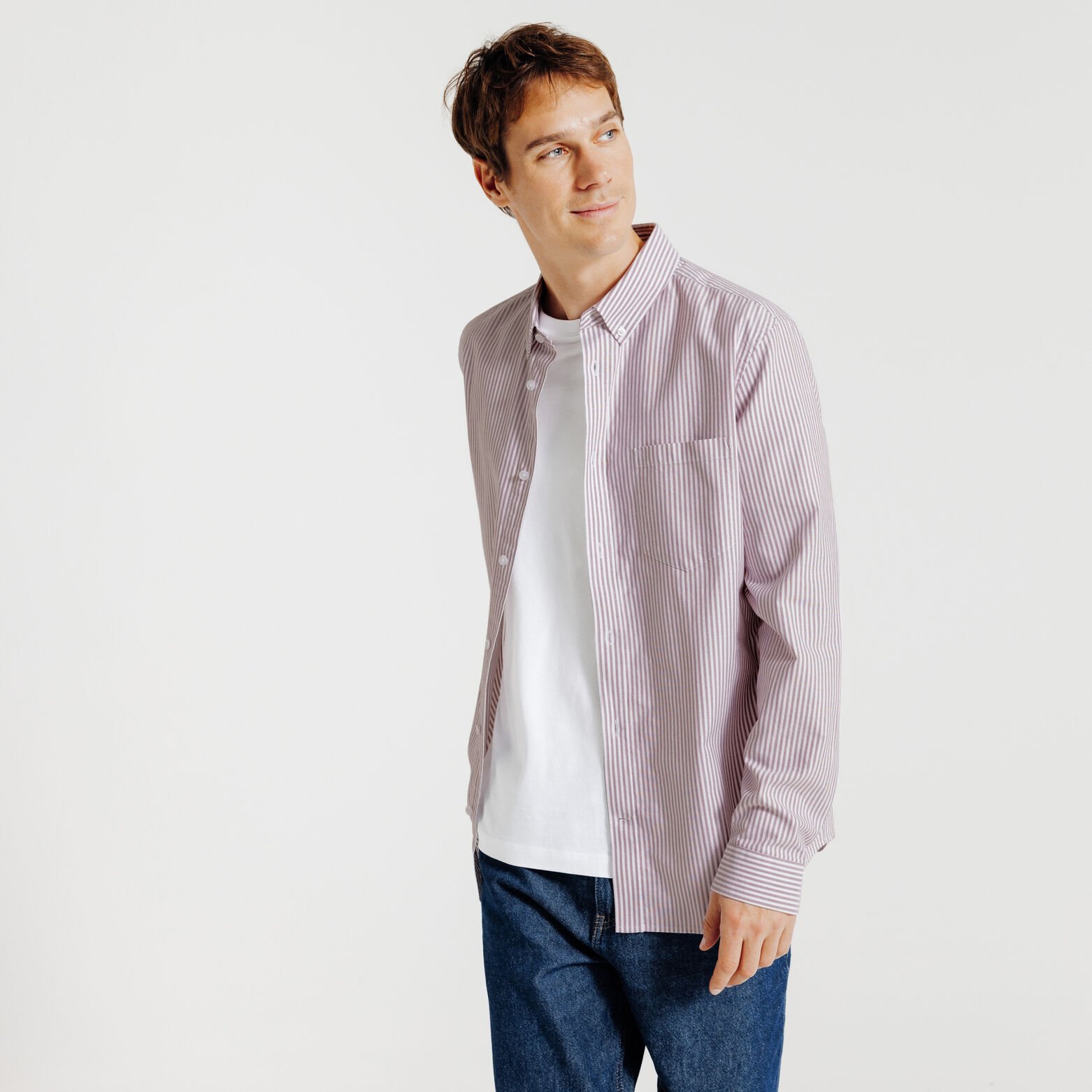 Chemise oxford ray&eacute;e "le parfait by JULES"