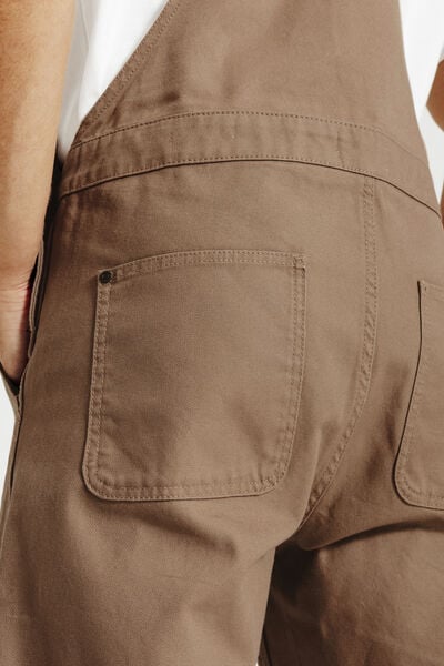 Salopette mati&egrave;re canvas