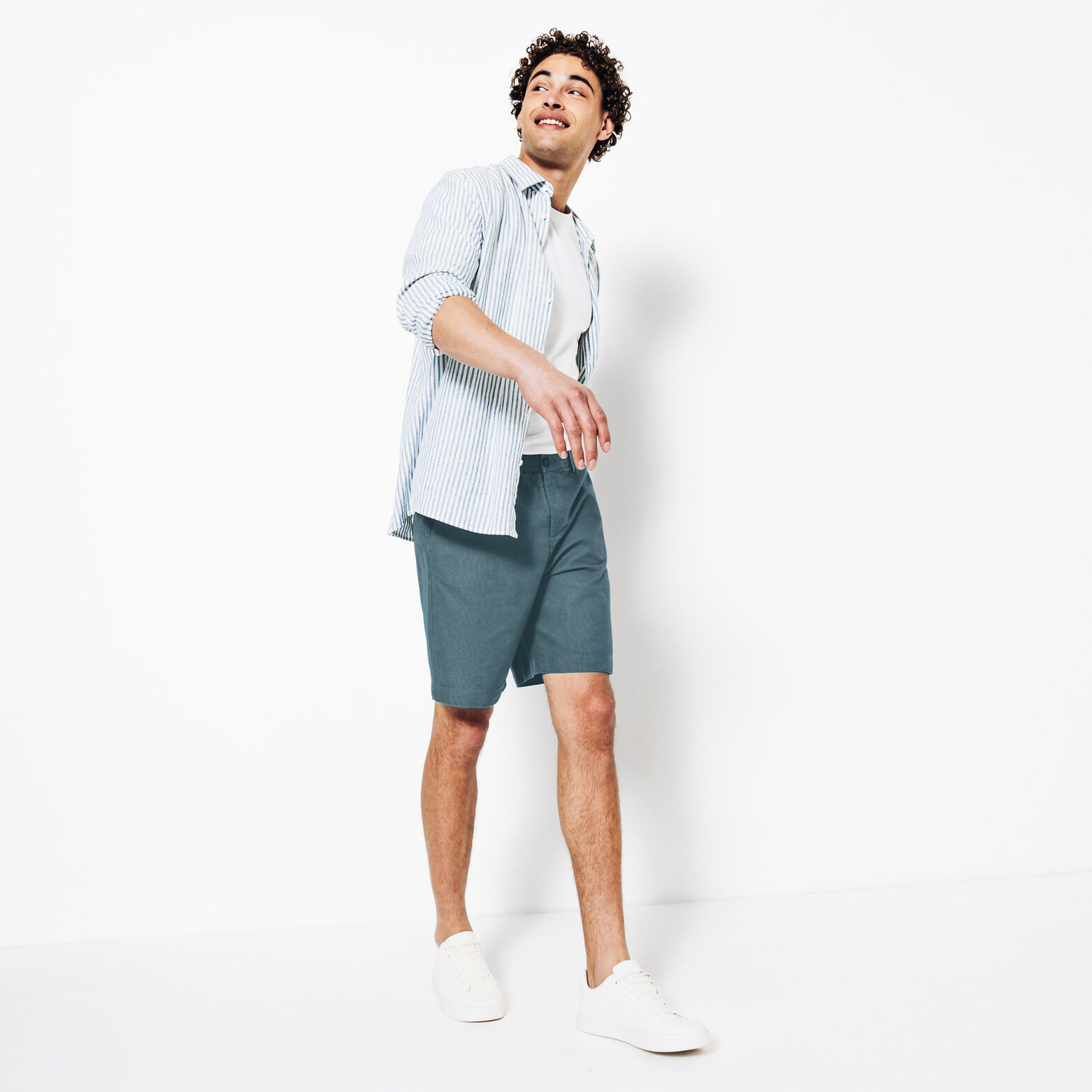 Bermuda en coton lin