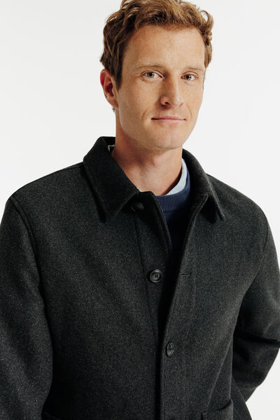 Veste col chemise boutonn&eacute;e