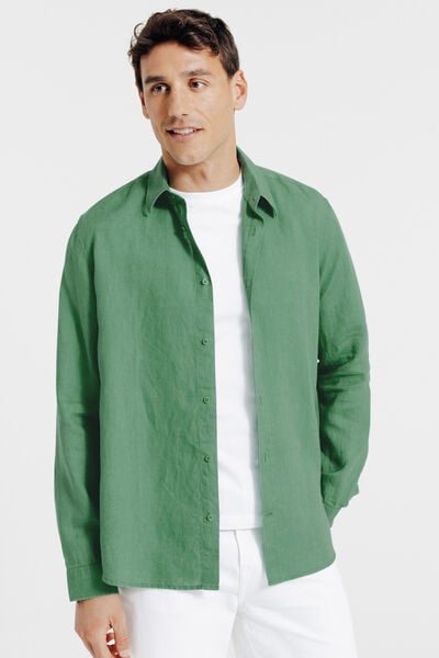 Chemise en lin unie
