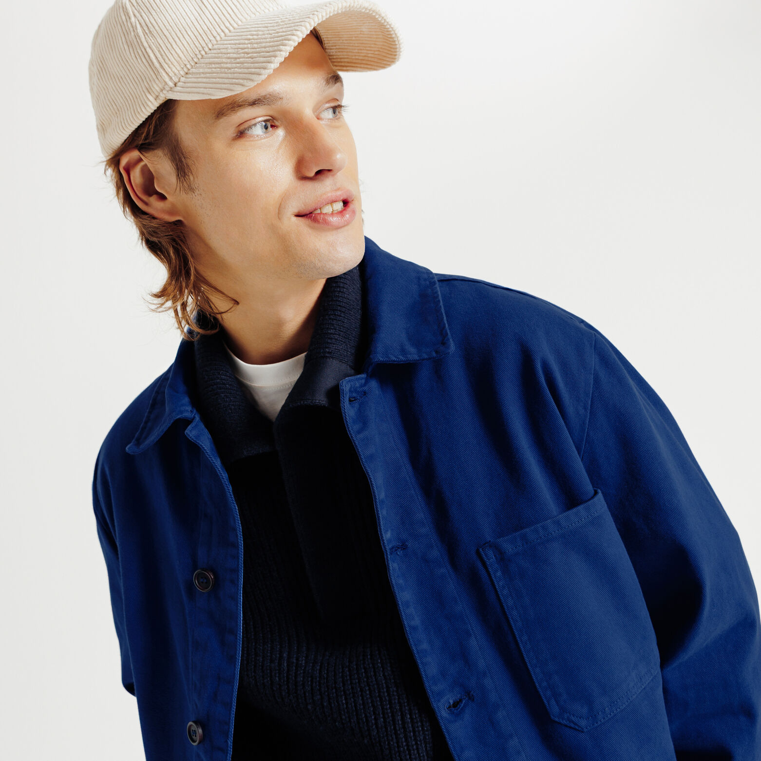 Vest met hemdskraag en knopen