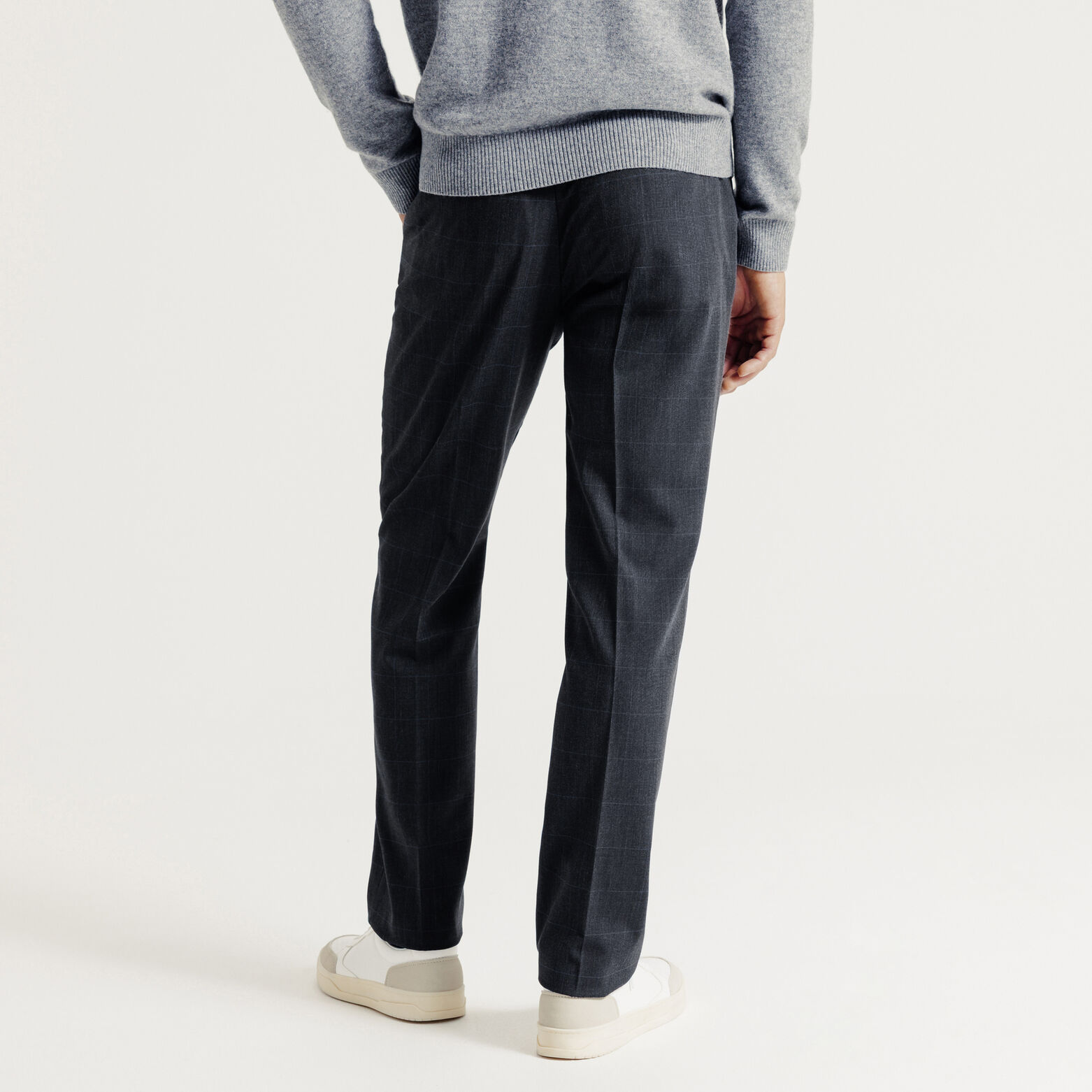 Pantalon de costume confort &agrave; carreaux
