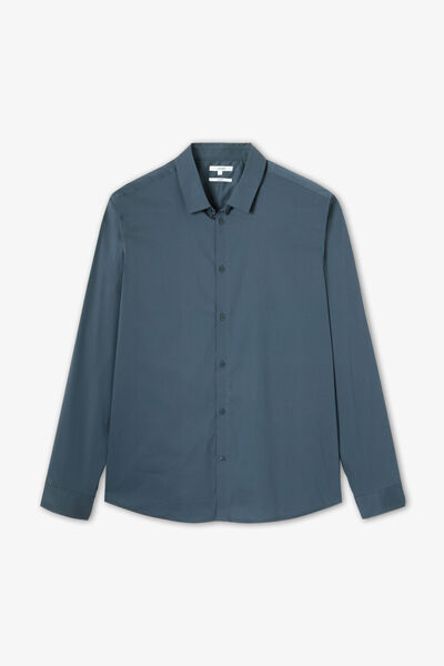 Chemise regular unie coton