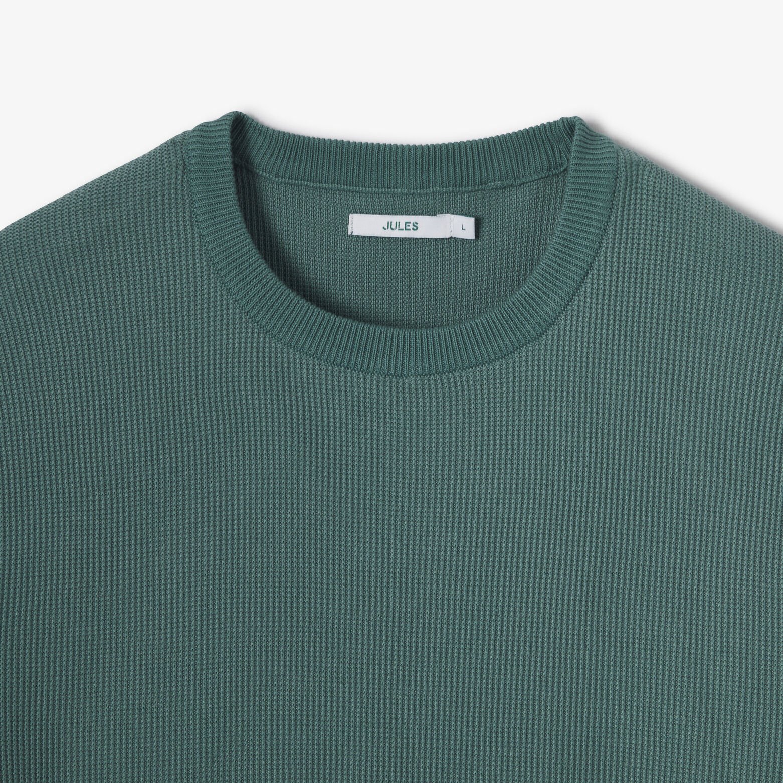 T-shirt in tricot met fantasie stekenpatroon