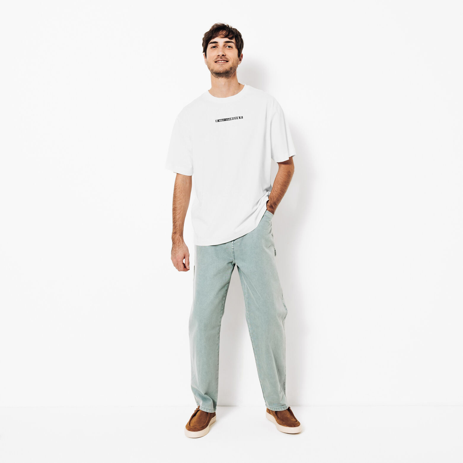 Tee shirt imprim&eacute; JAPON col rond