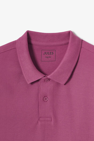 Polo manches courtes piqu&eacute; uni