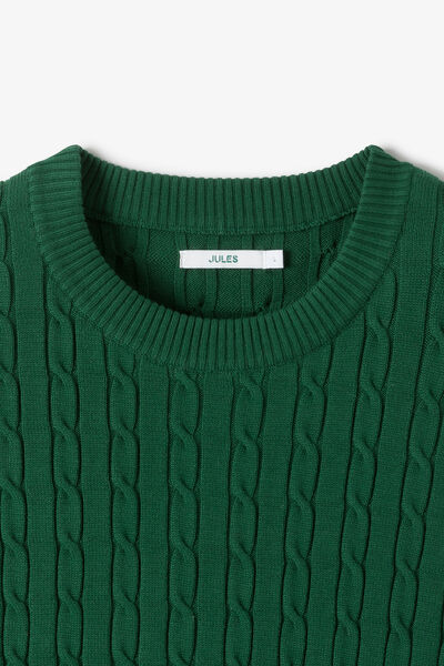 Pull col rond torsad&eacute;