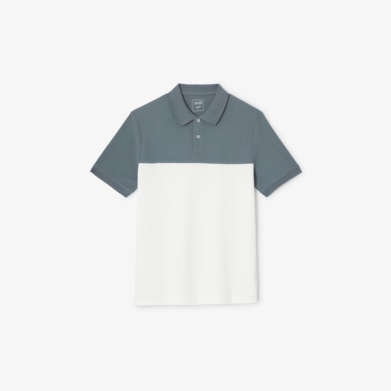 Polo manches courtes colorblock