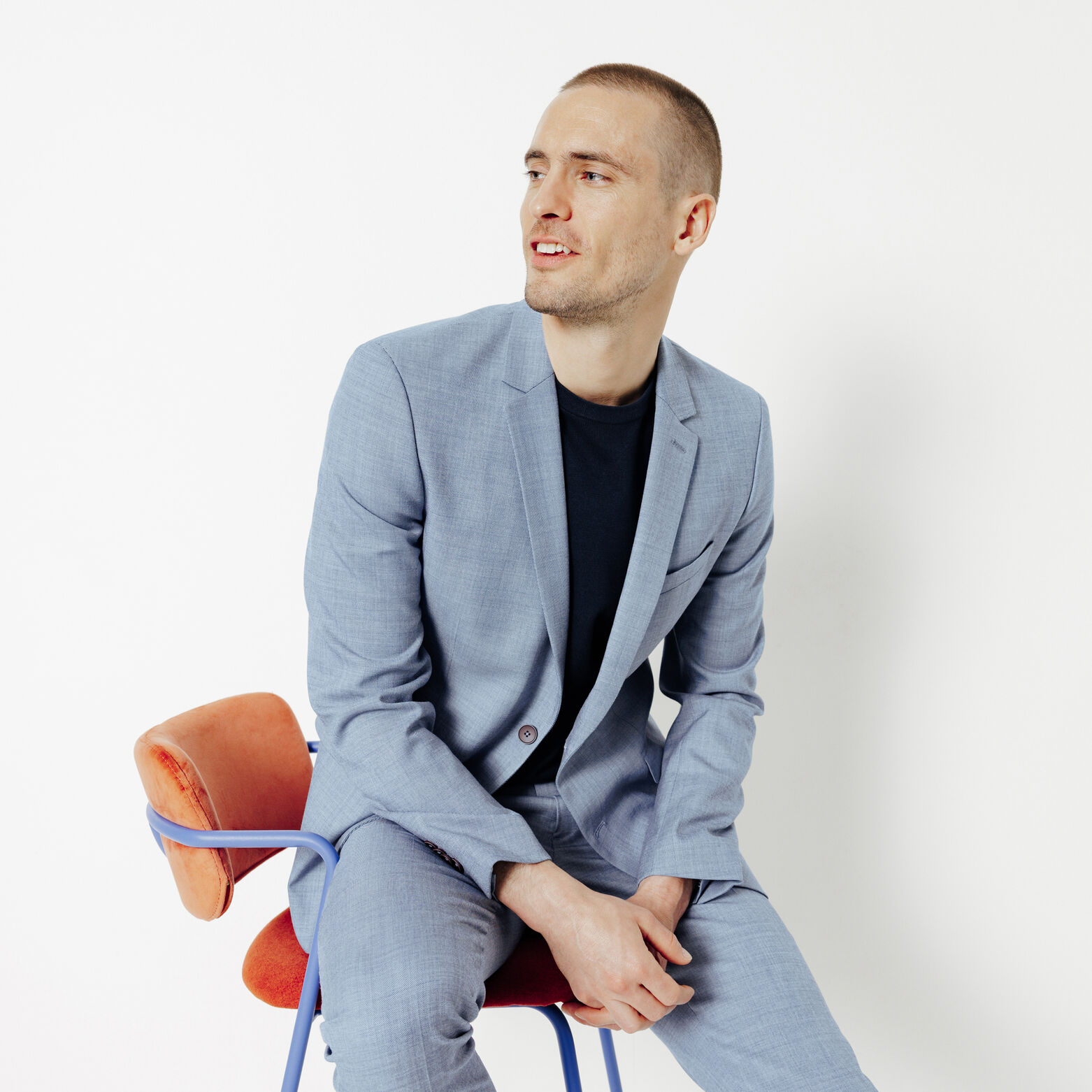 Veste de costume slim bi-ton