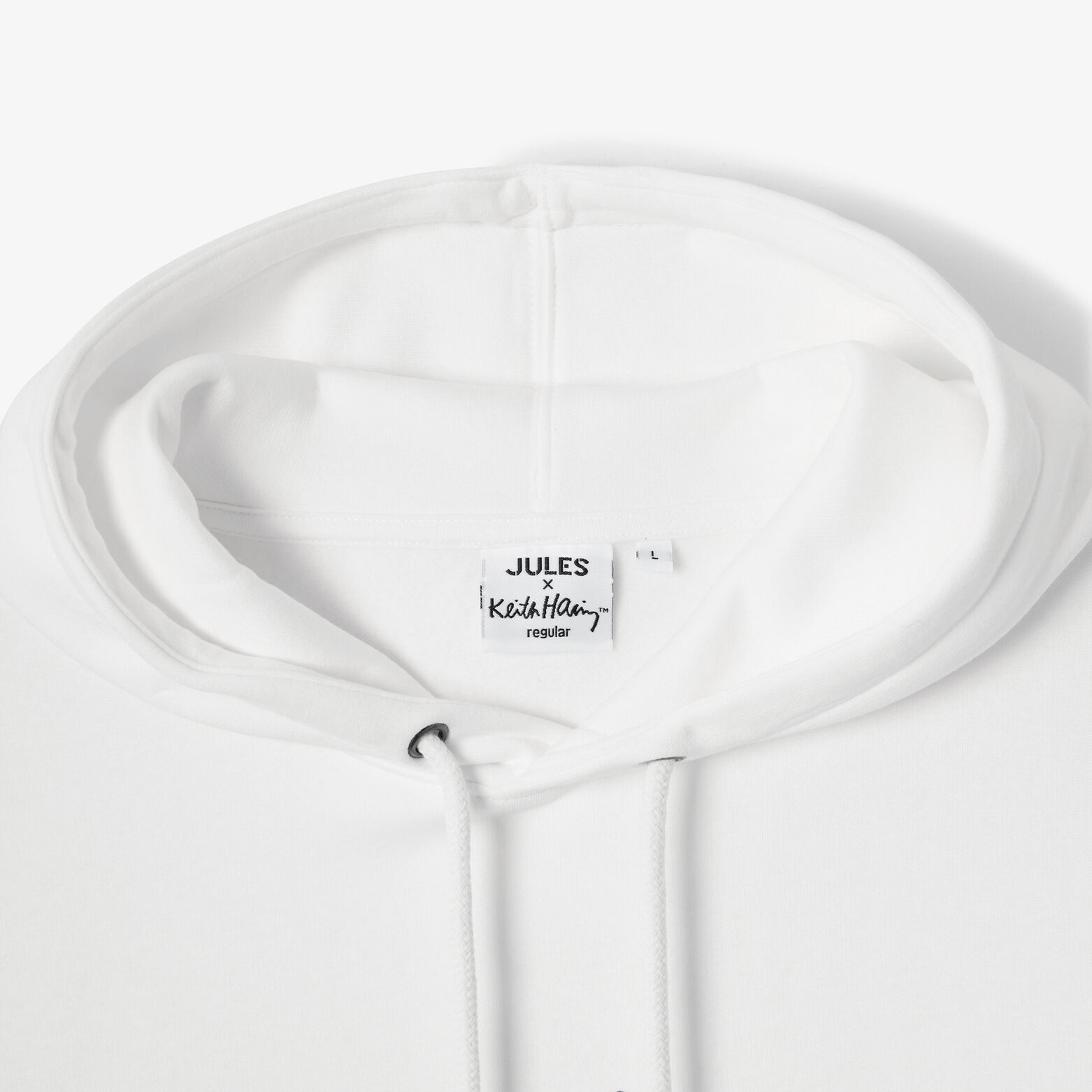 Sweat &agrave; capuche imprim&eacute; licence Keith Haring