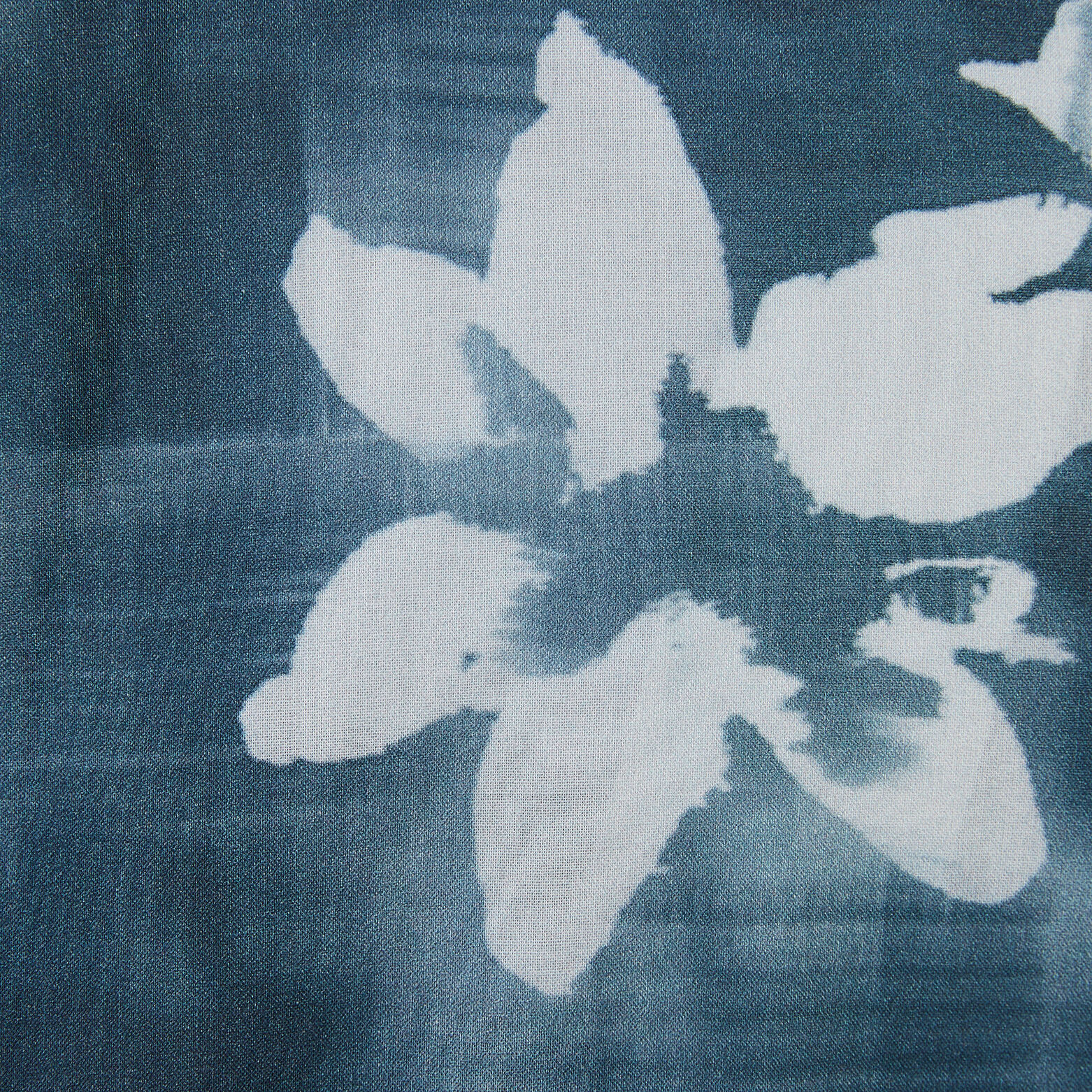 Chemisette en viscose col requin motif hawa&iuml;en