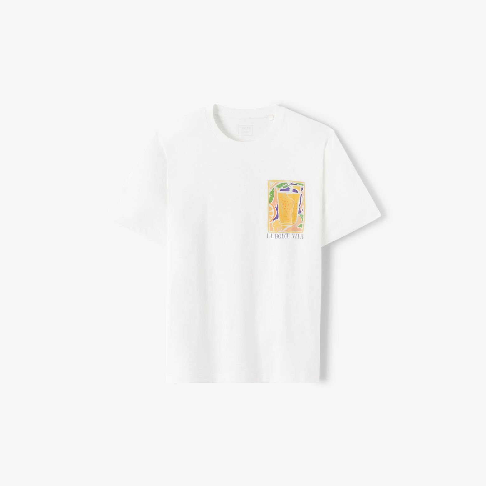 Tee shirt imprim&eacute; devant et dos "dolce vita"