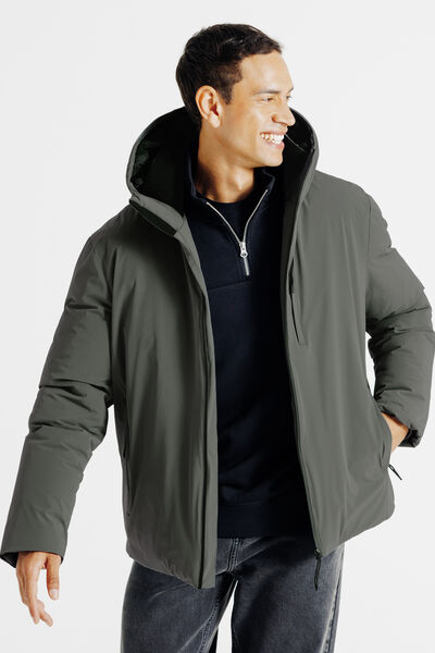 Blouson &agrave; capuche zipp&eacute;