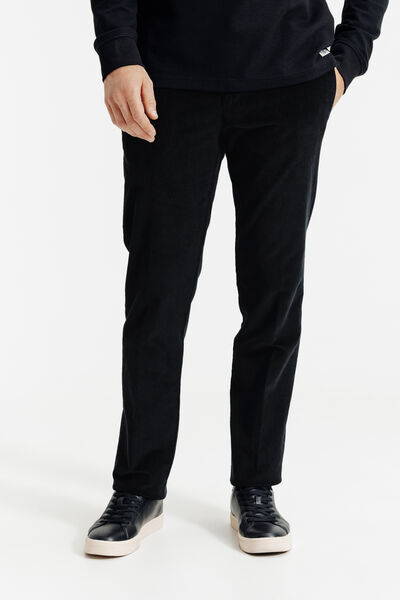 Pantalon chino straight velours