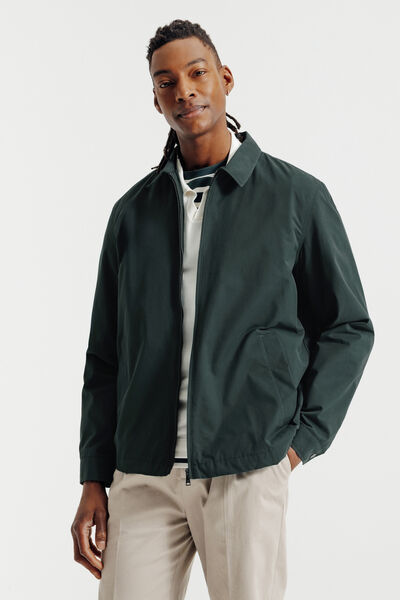 Blouson col chemise zipp&eacute;
