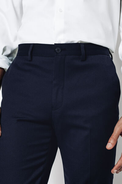 Pantalon de costume slim uni