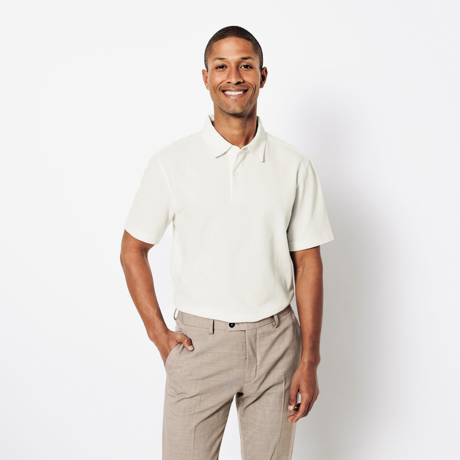 Polo manches courtes chevron