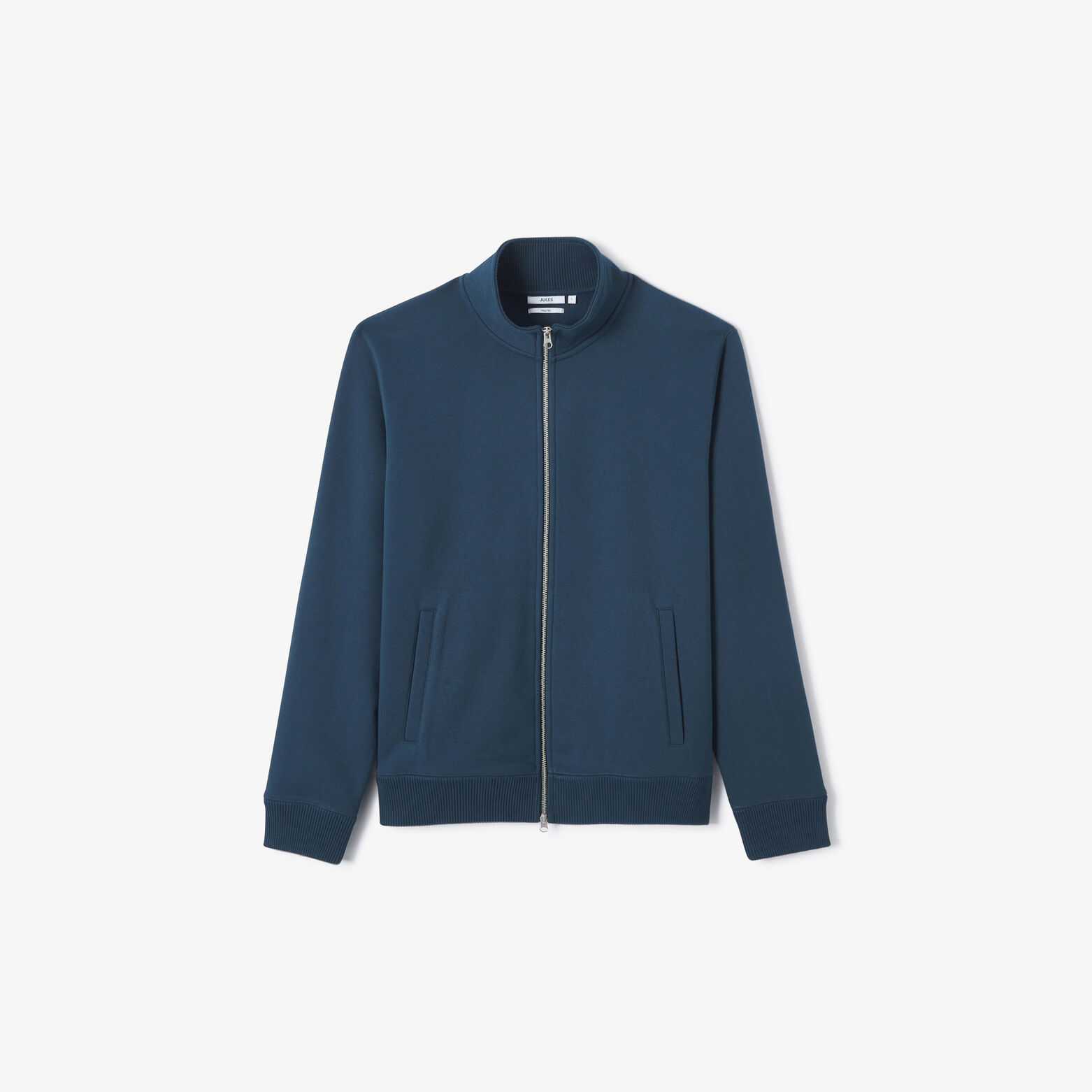 Sweat veste zipp&eacute;e col montant uni heavy weight