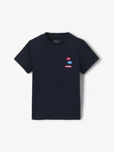 Kinder t-shirt kerstborduursel