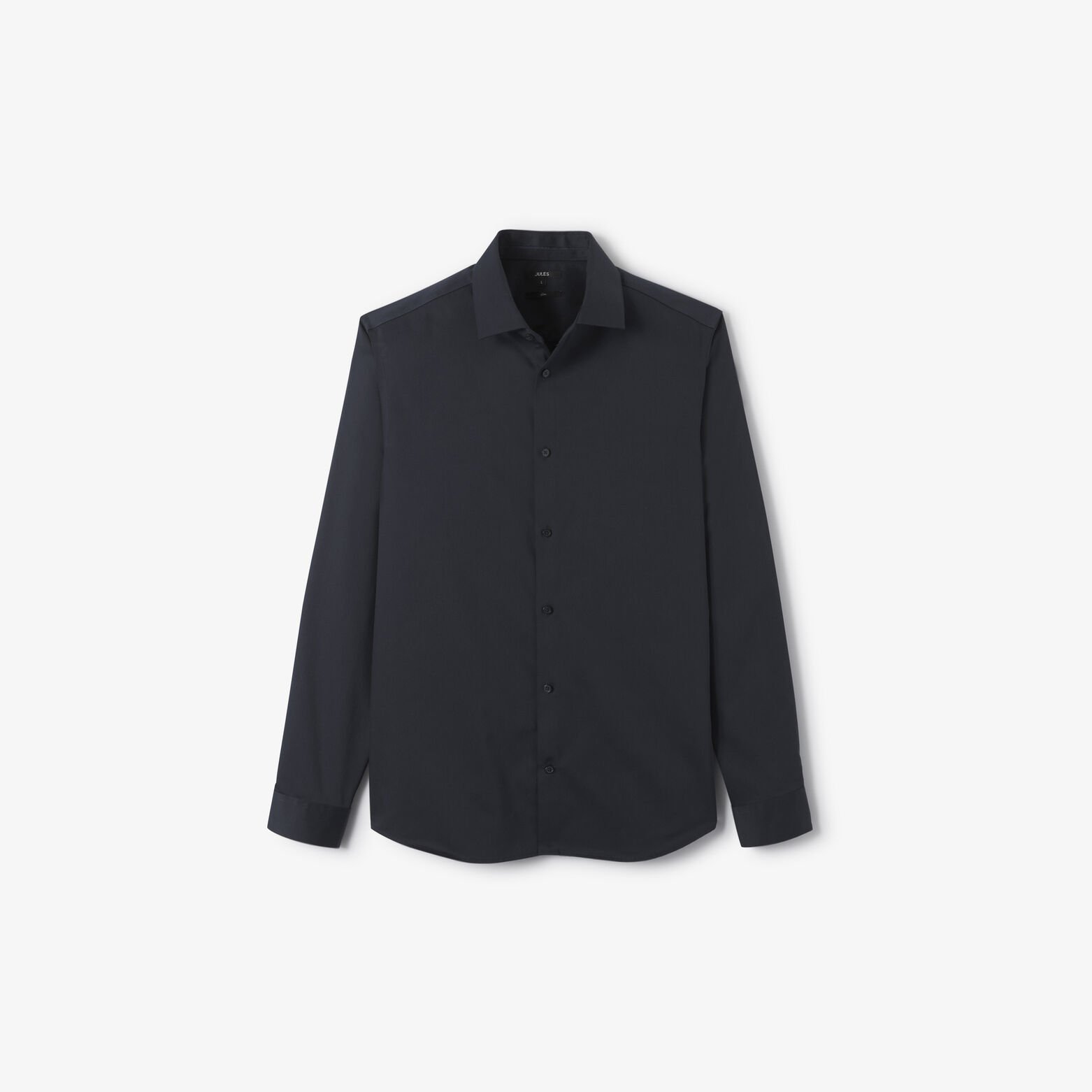 Chemise sans repassage en coton unie slim