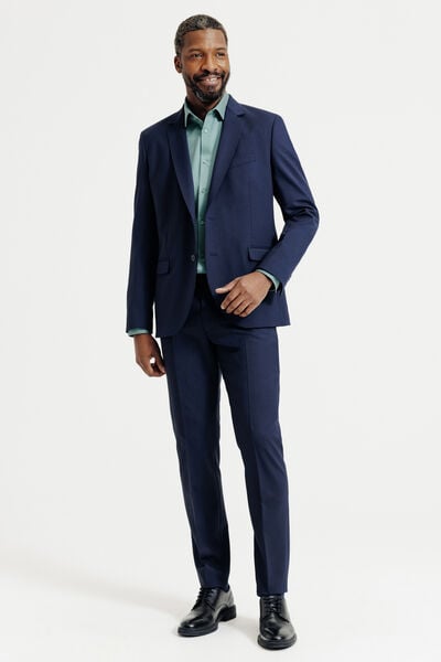 Chemise sans repassage en coton unie slim