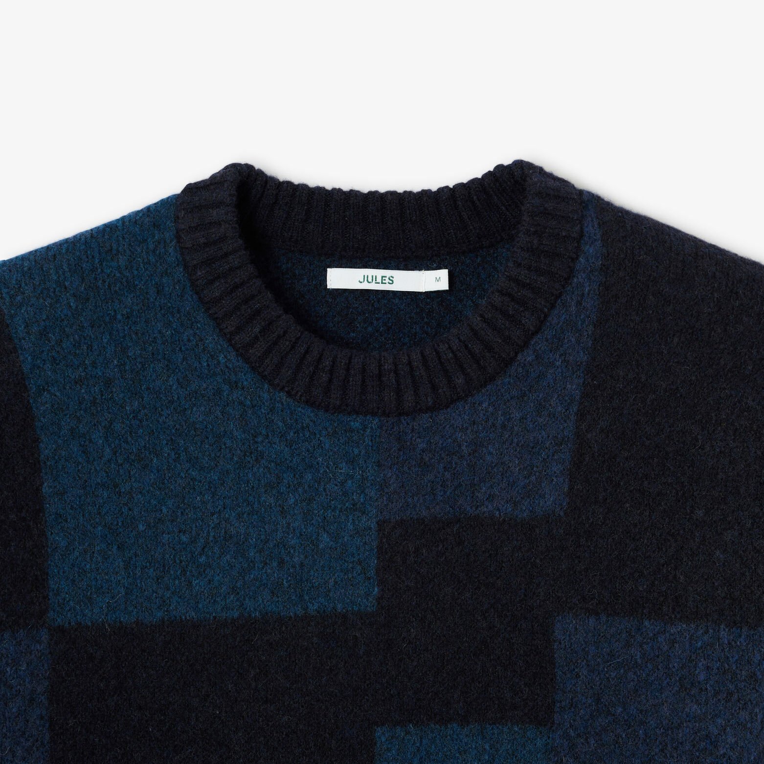 Pull col rond jacquard fantaisie