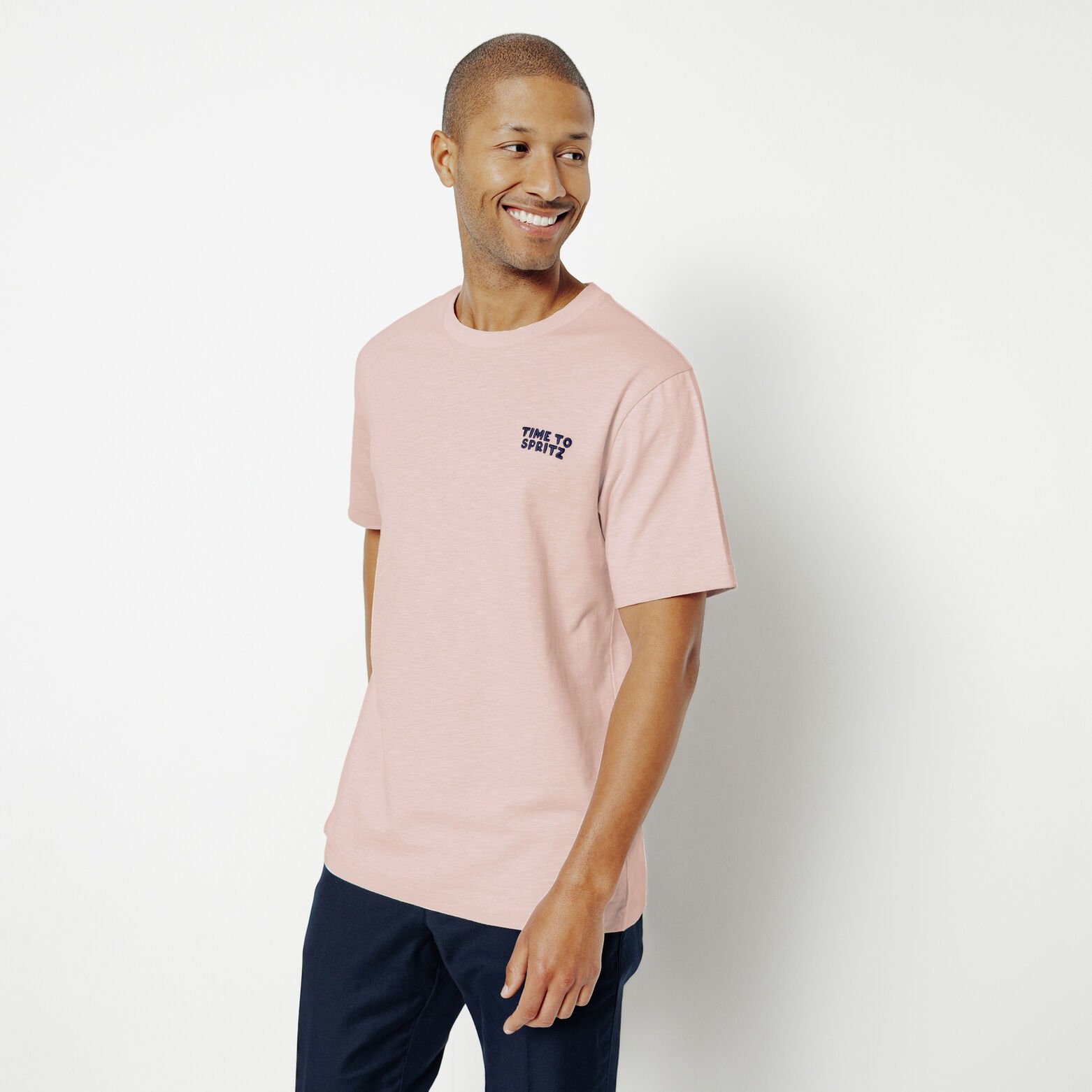 Tee shirt brod&eacute; en coton