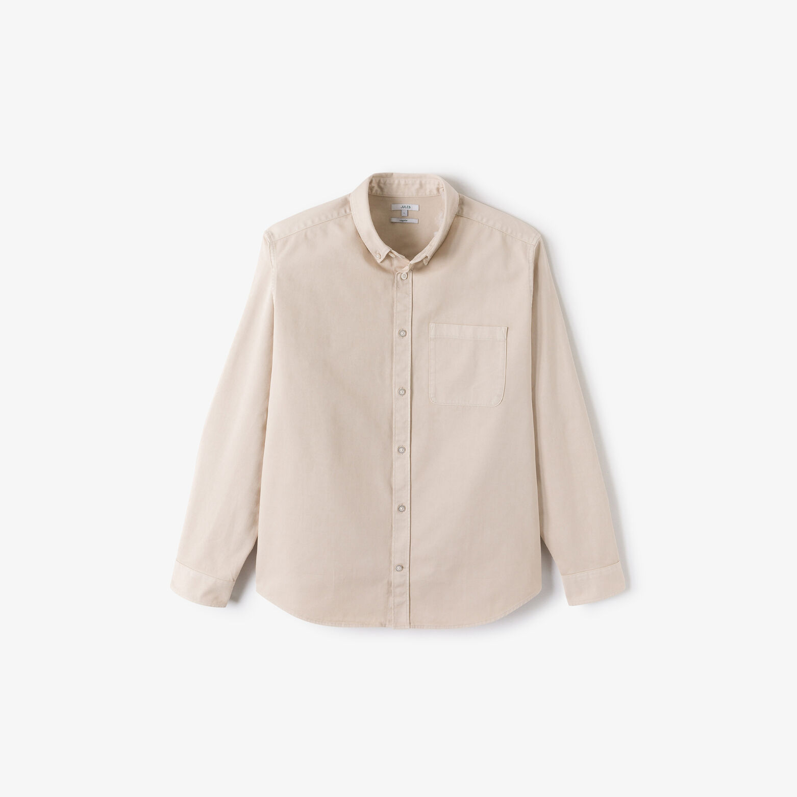 Effen hemd in katoen