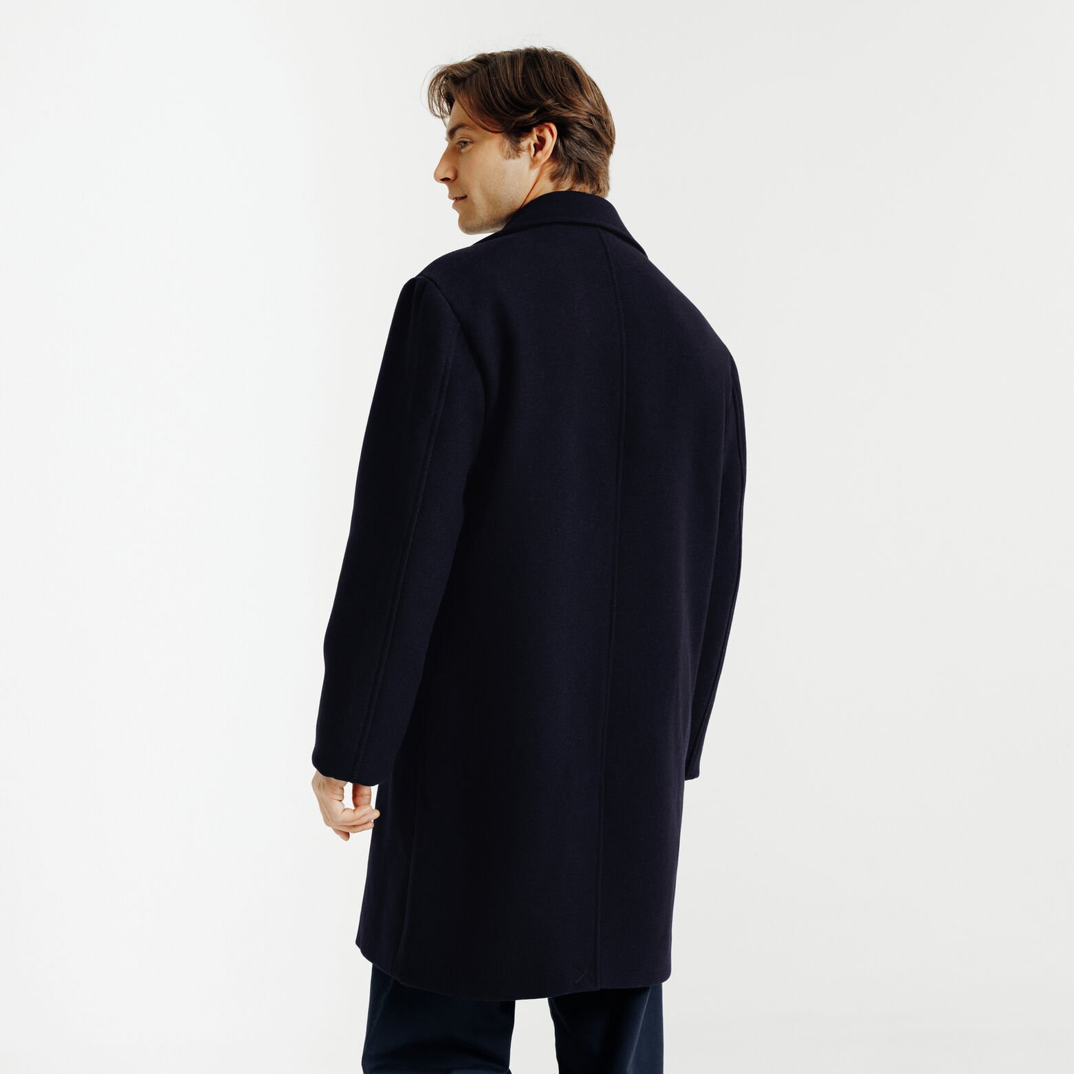 Manteau long hiver crois&eacute;