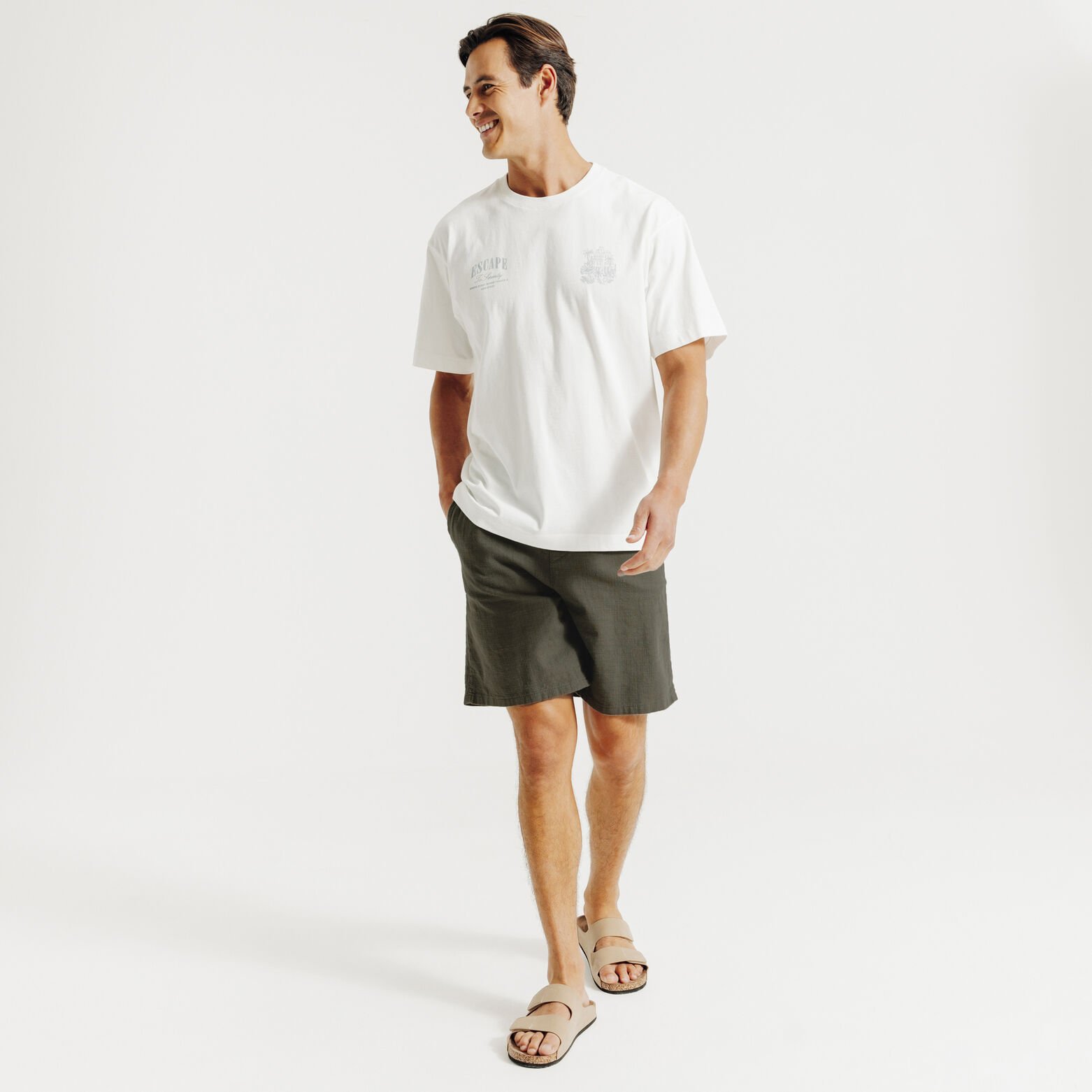 Bermuda taille &eacute;lastiqu&eacute;e