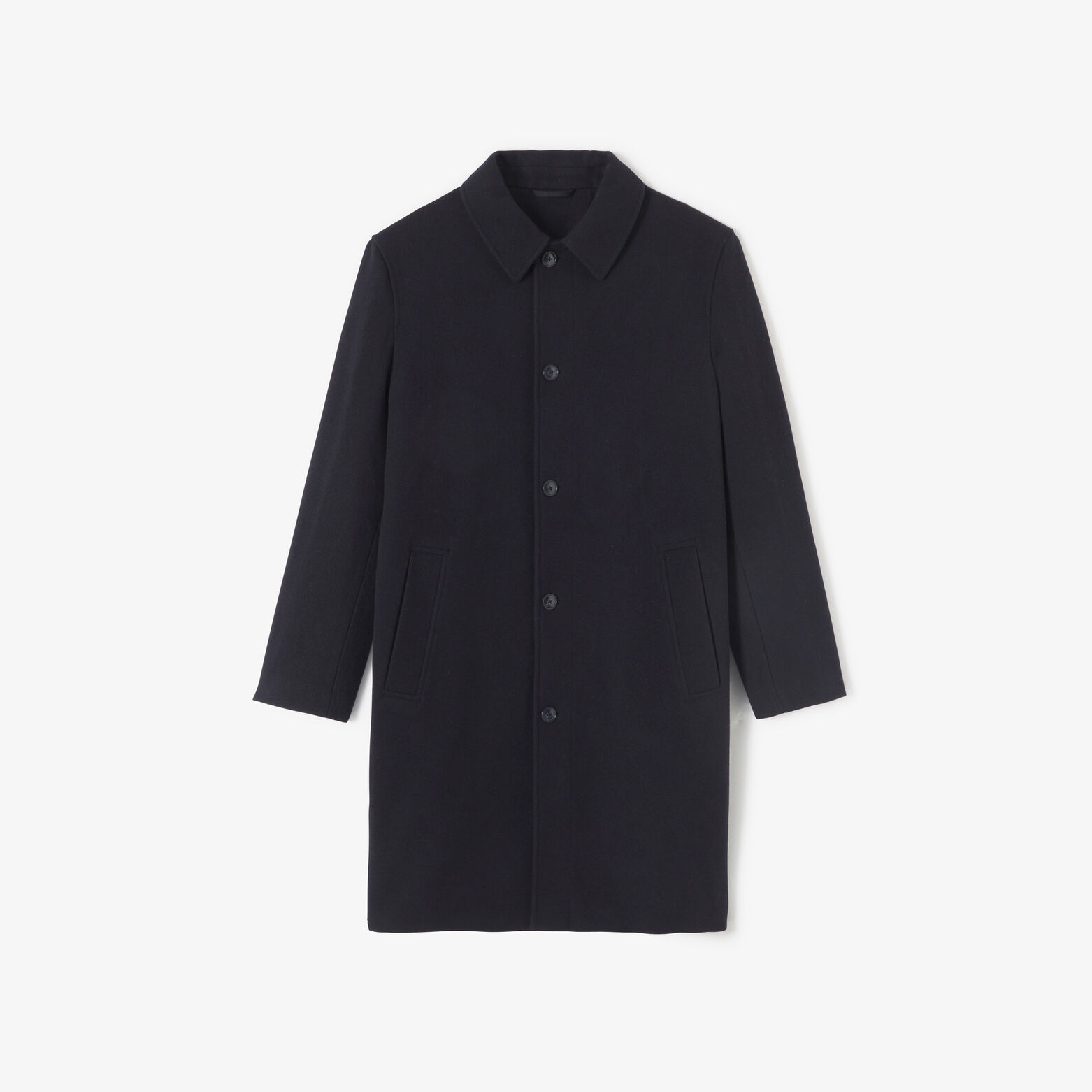 Manteau long col chemise